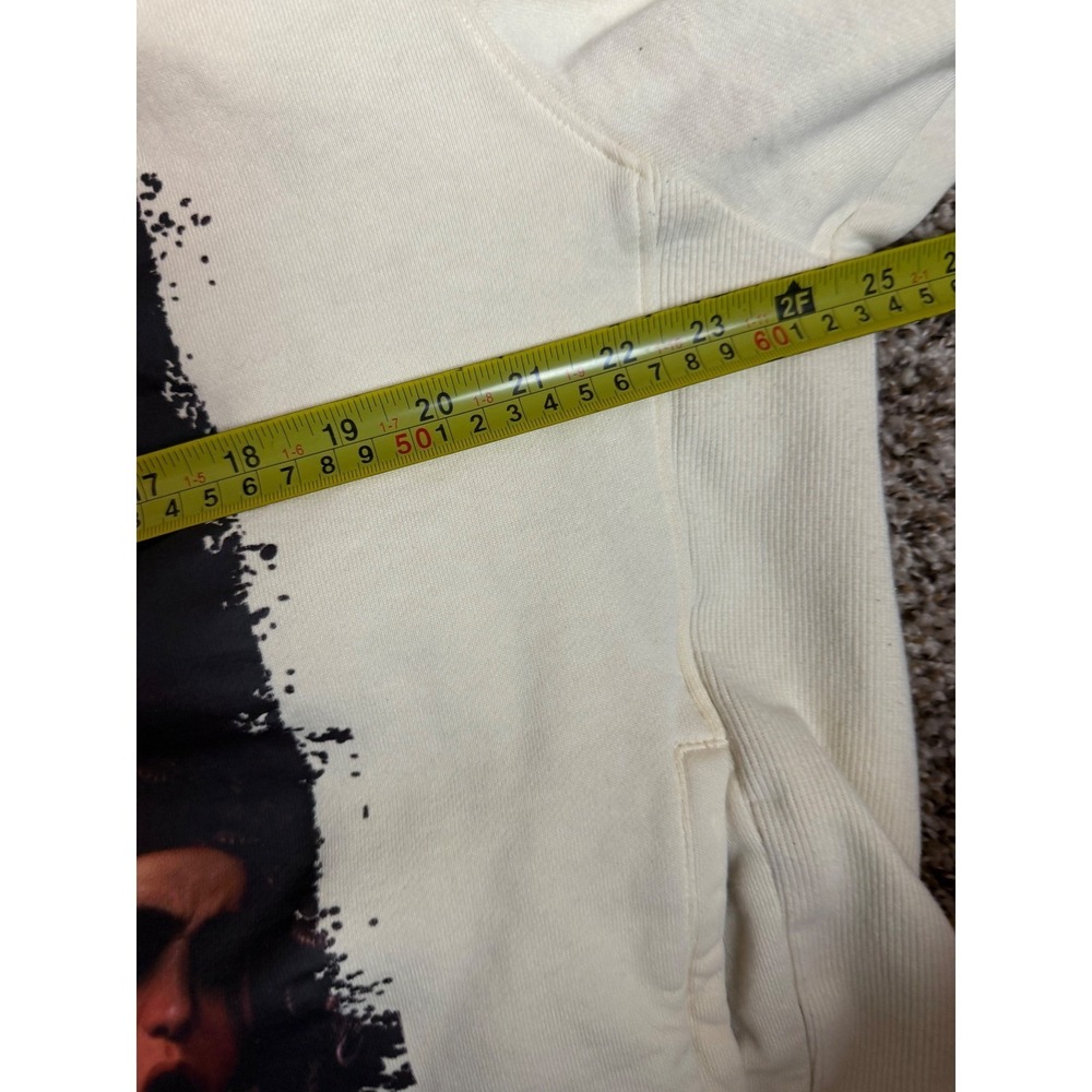 ETNT Eternity Mens Graphic Hoodie Cream Off White Pullover Sweatshirt 3XL - Picture 4 of 10